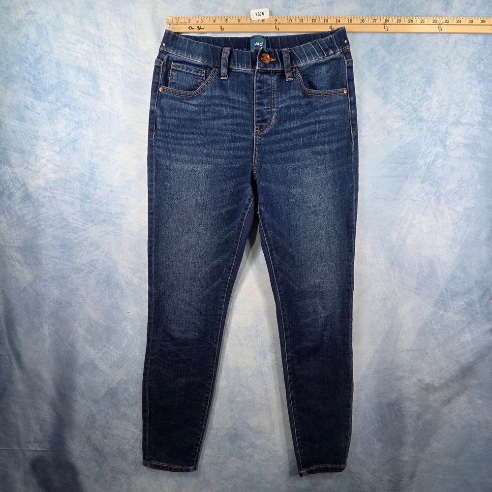 JAG‎ Valentina Skinny Jeans Dark Wash Pull On High Rise Denim Womens 6/29